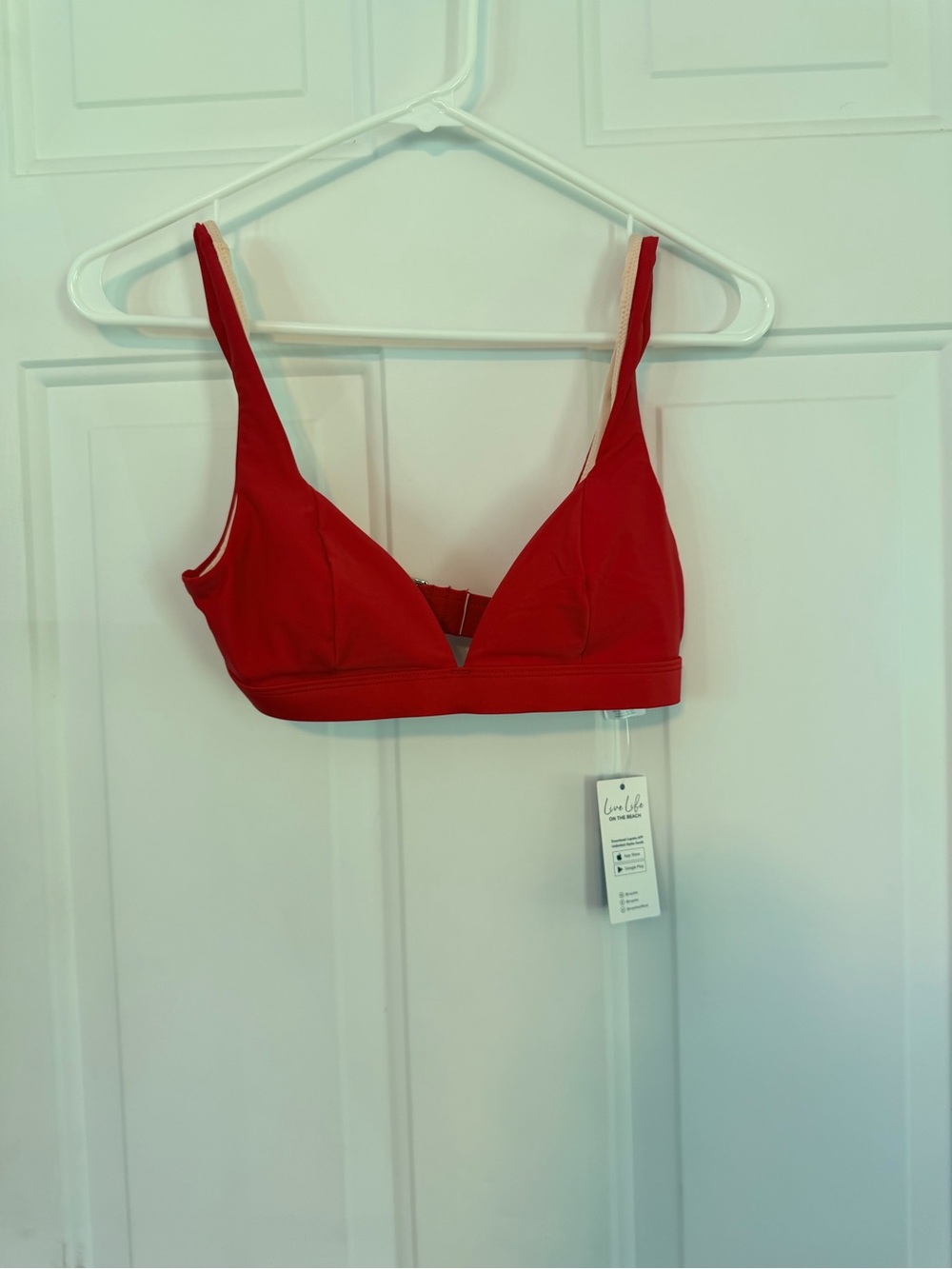 Cupshe Red Wireless Triangle Bralette